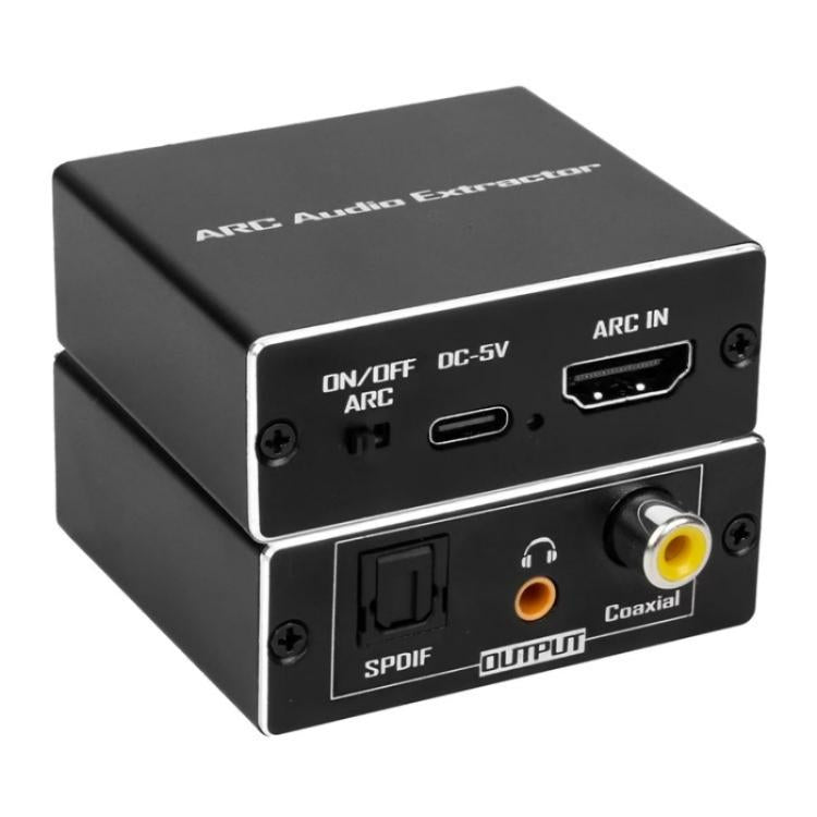 ARC HDTV Speaker Audio Extractor Converter, ARC to SPDIF Coaxial 3.5mm Jack ARC HDTV Speaker Audio Extractor Converter, ARC to SPDIF Coaxial 3.5mm Jack